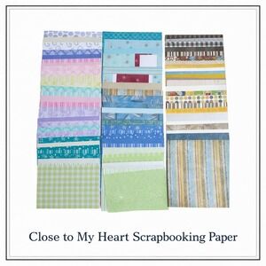 Close‎ To My Heart Paper Pack Scapbooking Journaling Card Making LOT 78